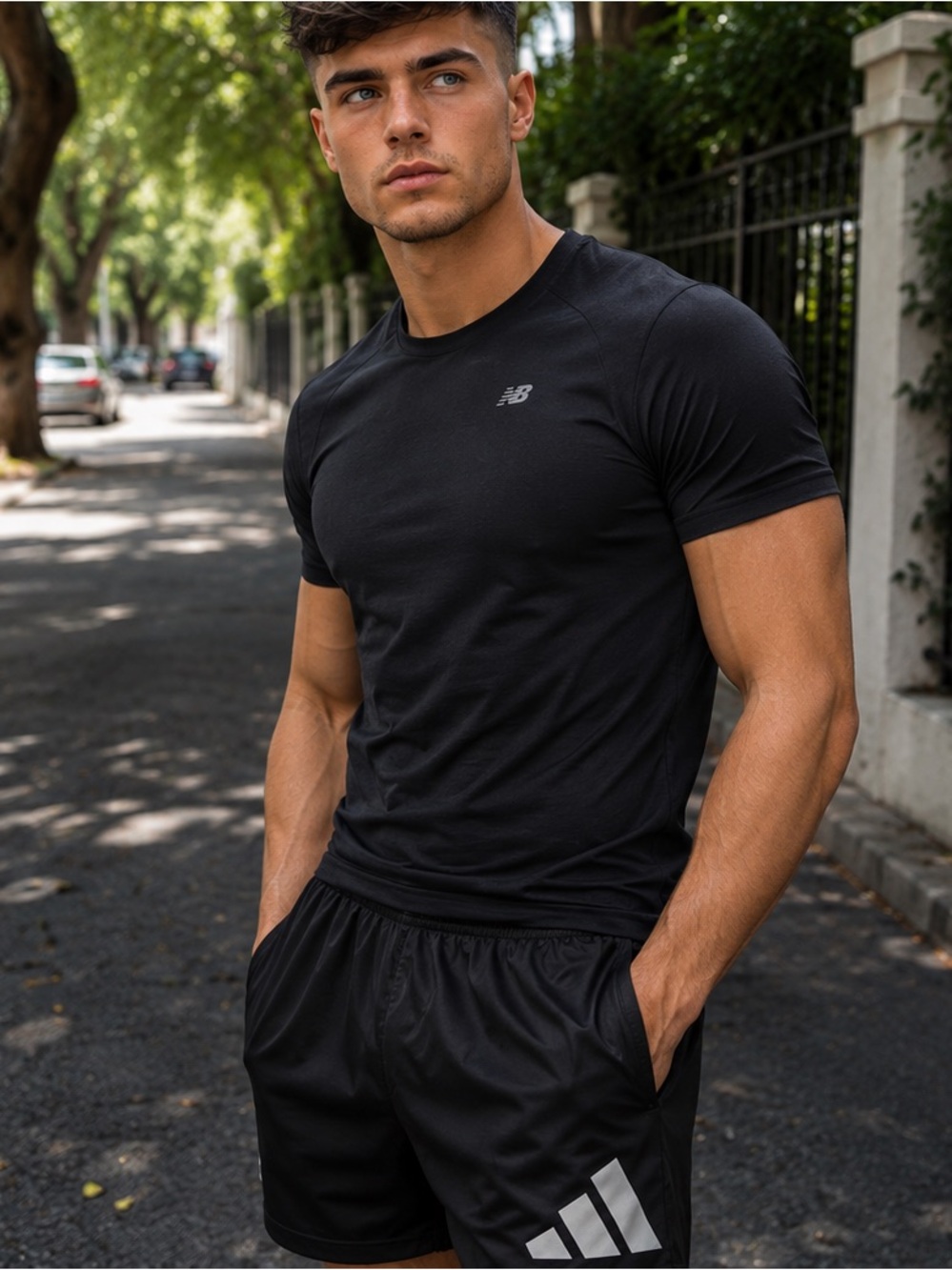 Adidas New Balance Men’s Black Athletic Short